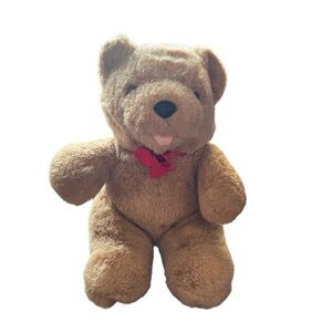 Vintage 1990 Dakin Teddy Bear Brown Stuffed Animal Works 9” Sitting